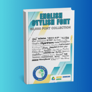 60,000 English Stylish Font Collection