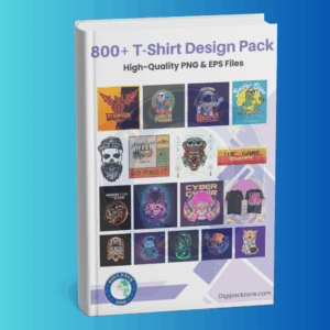 800+ T-Shirt Design Pack | High-Quality PNG & EPS Files | Commercial Use