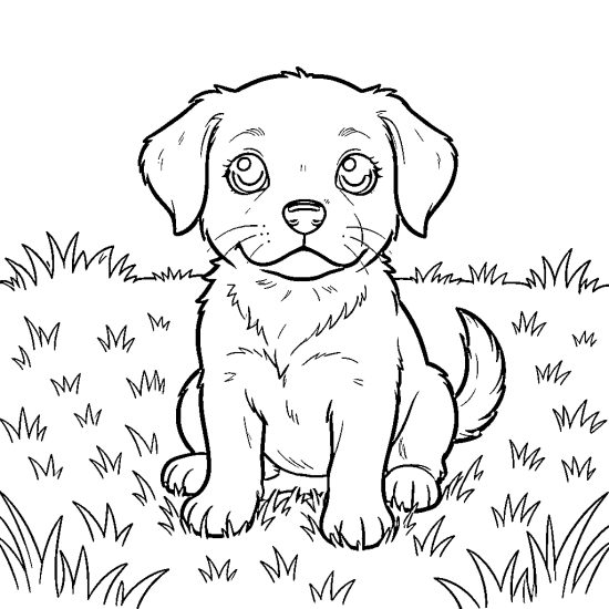 cute puppy sitting