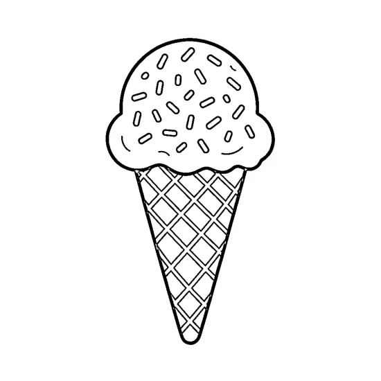 letter I with ice cream