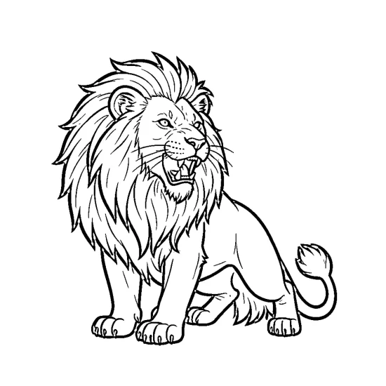letter L with lion