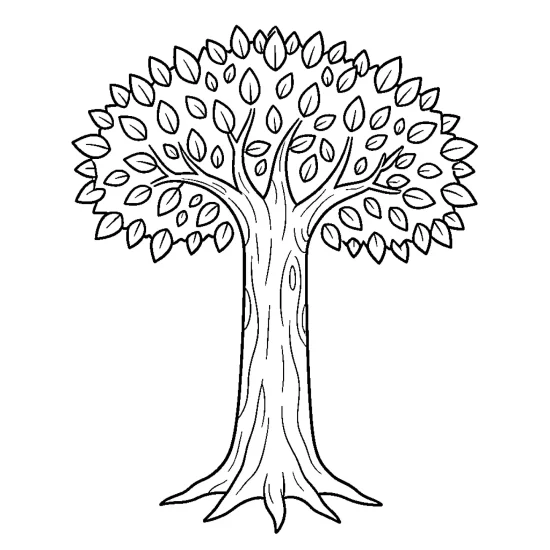 letter T with tree